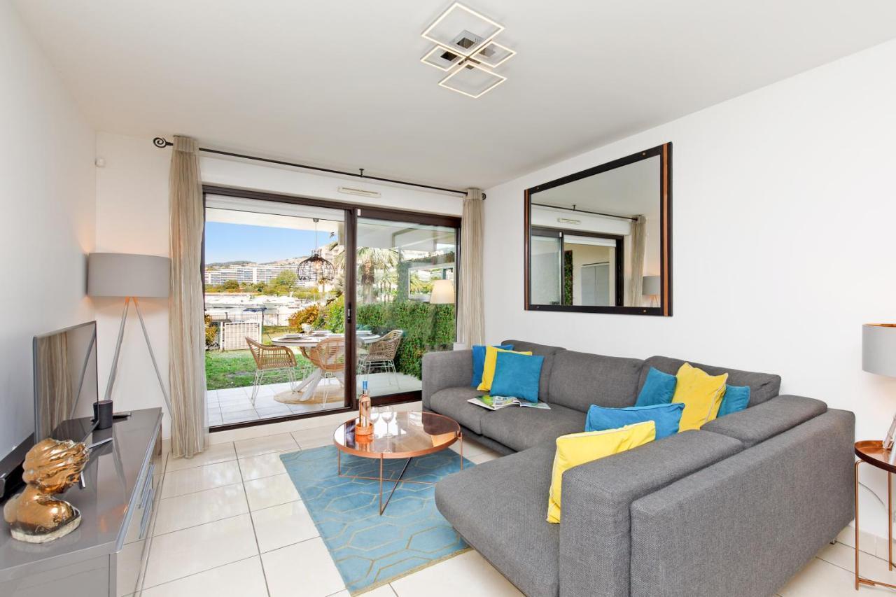 Luxury 3 Piece Garden Apartment In Cannes Marina Mandelieu La Napoule Ngoại thất bức ảnh